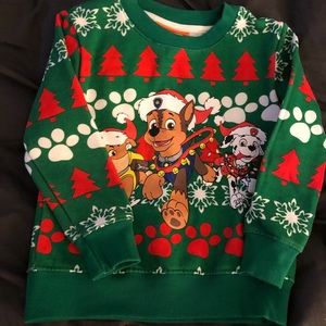 Paw Patrol Ugly Christmas Sweater 4t 
